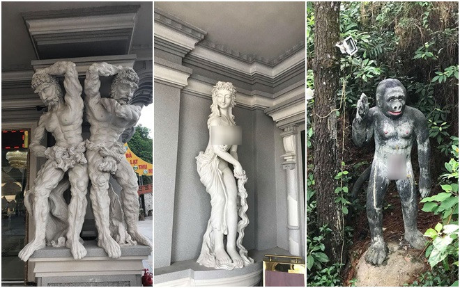 Tranh cãi quanh loạt tượng có hình thù quái dị, trần truồng phản cảm ở Hòn Dáu Ảnh 2