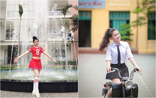 Bị ném đá khi cổ vũ U23 Việt Nam, Á khôi ĐH Văn hóa phản pháo: 'Mình yêu bóng đá từ bé chứ không hề phông bạt' Ảnh 2