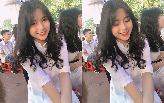 Nữ sinh Hưng Yên khen 'áo dài hóa thấp thành cao, béo thành gây': 'Đã xinh nói gì cũng auto đúng' Ảnh 2