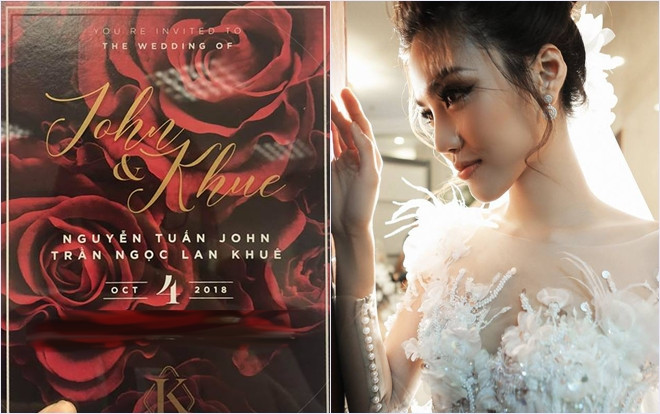 Cuối cùng chiếc thiệp cưới ngày 'trọng đại' của Lan Khuê và John Tuấn Nguyễn cũng được tiết lộ Ảnh 2