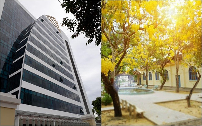 Có nơi nào 'ngầu' như trường ĐH này: Quanh năm hoa khoe sắc, sinh viên tha hồ ngắm vịnh Nha Trang xinh đẹp Ảnh 2