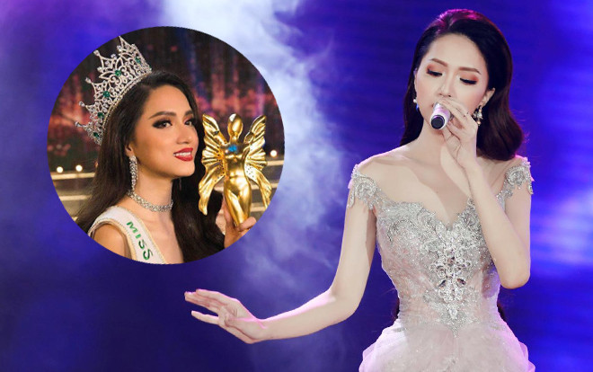 'Lâu lắm mới cầm micro', Hương Giang hát ca khúc 'siêu khó' này tại Hoa hậu Chuyển giới Thái Lan 2018 Ảnh 2