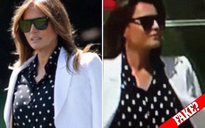 Thuyết âm mưu về người đóng thế bà Melania Trump sôi nổi trên MHX Ảnh 2