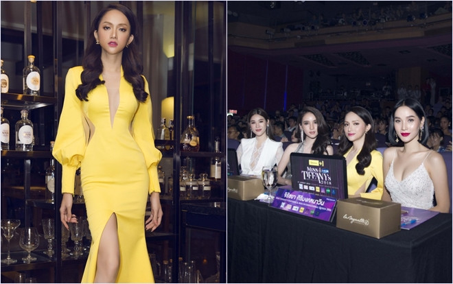 Hoa hậu Hương Giang xinh đẹp 'rạng rỡ' với vị trí giám khảo cuộc thi Hoa hậu Chuyển giới Thái Lan Ảnh 2