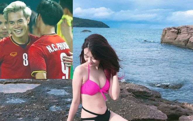Bạn gái Văn Toàn, Văn Thanh U23 Việt Nam đọ độ 'hot' khi mặc áo tắm Ảnh 2