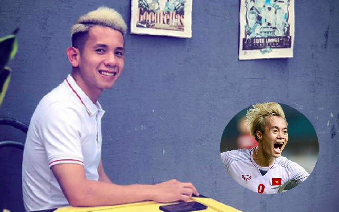 Bắt kịp trend tóc bạch kim của Văn Toàn, Hồng Duy Pinky 'tiếp sức' cho đồng đội, tiện thể bán hàng luôn! Ảnh 2