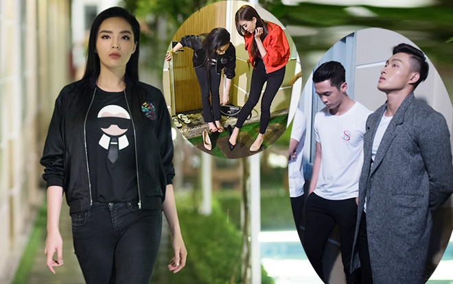Không tin vào tâm và tầm của Kỳ Duyên hãy xem dàn 'gà chiến' đội mưa lạnh luyện catwalk lúc 2h sáng Ảnh 2