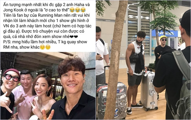 Tóc Tiên 'bắt tay' làm khách mời cho show ghi hình của bộ đôi đình đám Running Man - Kim Jong Kook và Haha Ảnh 2
