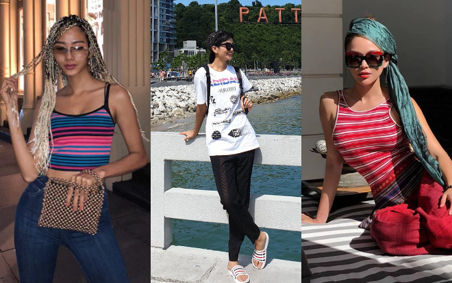 Cùng xuất ngoại, H'Hen Niê, Mâu Thủy đơn giản đến lạ, riêng Hoàng Thùy cứ thích làm nổi quá tay Ảnh 2