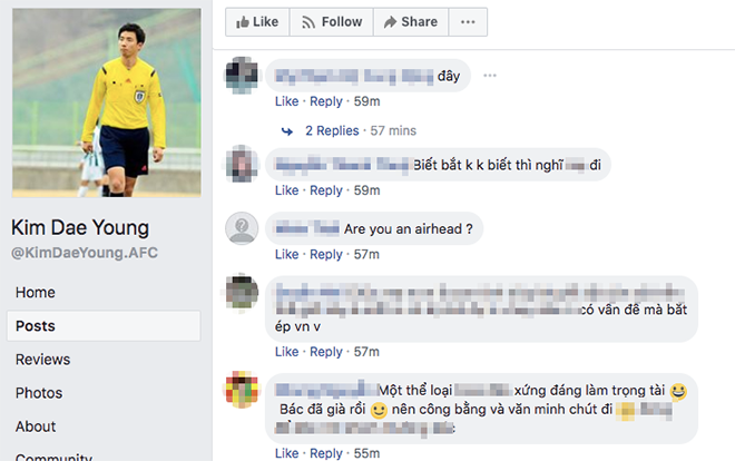 Dân mạng đổ xô vào tài khoản Facebook của trọng tài bắt trận Olympic Việt Nam gặp UAE để trút giận Ảnh 2