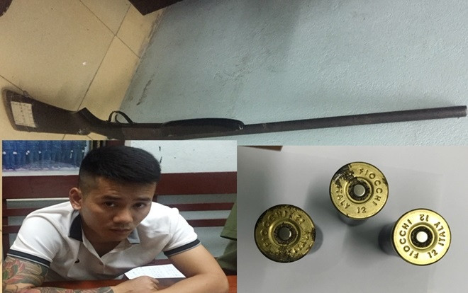 Mang súng đi giải quyết mâu thuẫn gặp ngay Cảnh sát cơ động Ảnh 2