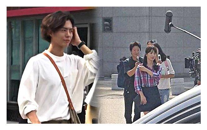 Park Bo Gum cực điển trai, Song Hye Kyo nối tóc dài, gây ‘sốt’ trên phim trường 'Boyfriend' Ảnh 2