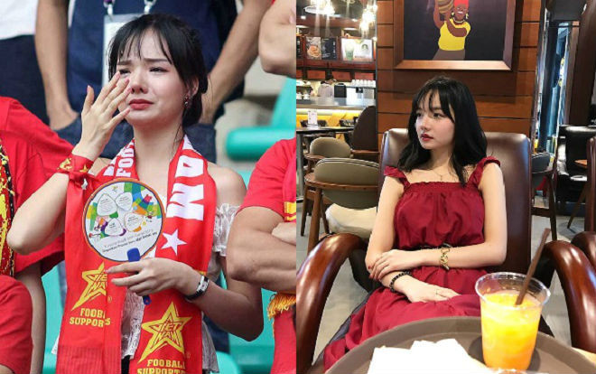 Vừa được đài SBS phỏng vấn, thiếu nữ xinh đẹp lại gây sốt vì bật khóc khi Olympic Việt Nam thua trận Ảnh 2