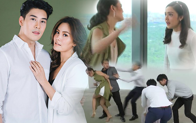 Khi nữ hoàng thị phi Thái đánh ghen: 7 người mới cản nổi, Ken Phupoom chưa mặc xong quần phải chạy vội Ảnh 2