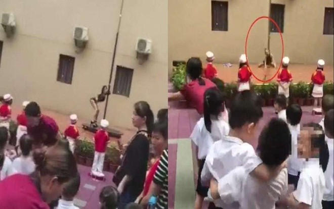 Vũ công múa cột trong ngày khai giảng ở trường mầm non Trung Quốc Ảnh 2