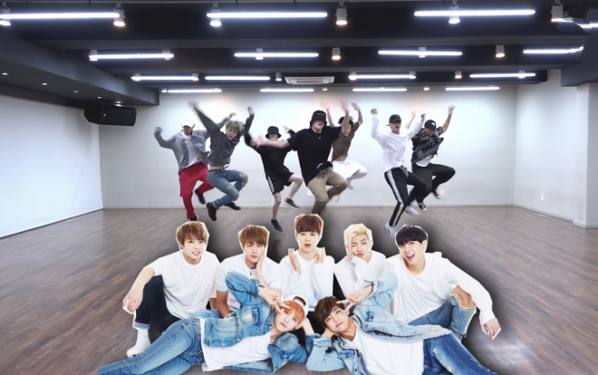 BTS à, chỉ là nhảy cao thôi có cần thiết phải đều đến như vậy không? Ảnh 2