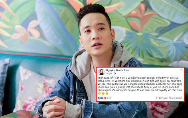 Khi JustaTee tuyển diễn viên đóng MV: Từ Hoàng Touliver, ERIK cả Văn Mai Hương đều… đua nhau ứng cử Ảnh 2