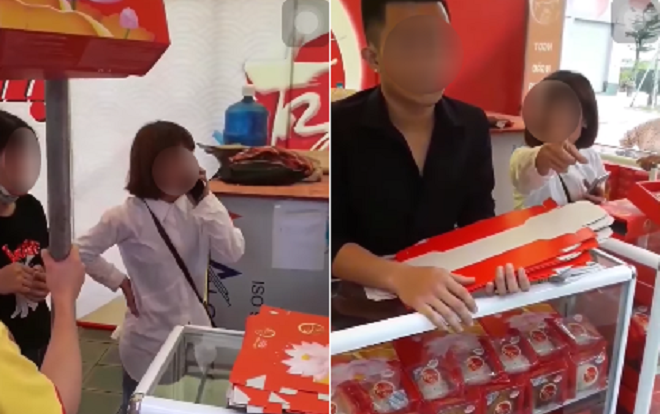 Bị phát hiện trộm tiền của nhân viên bán bánh trung thu, người phụ nữ còn lớn tiếng chửi bới la làng Ảnh 2
