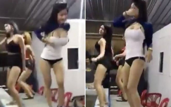 Vũ công nhảy múa khêu gợi trước bể cá trong nhà hàng hải sản gây phản cảm Ảnh 2