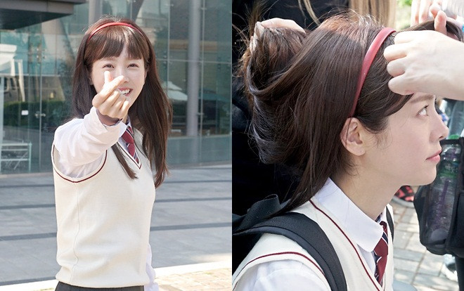 Hậu trường 'Người vợ thân quen': Shock trước tạo hình nữ sinh 17 tuổi của ngôi sao 35 tuổi Han Ji Min Ảnh 2