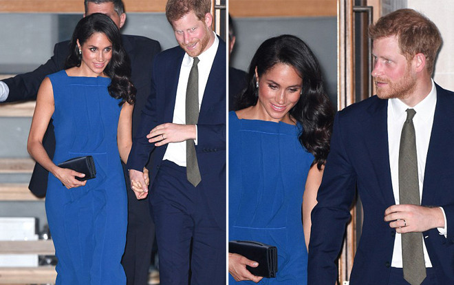 Vừa bị chê là luộm thuộm công nương Meghan lại được khen tới tấp khi diện đầm xanh Hoàng gia Ảnh 2