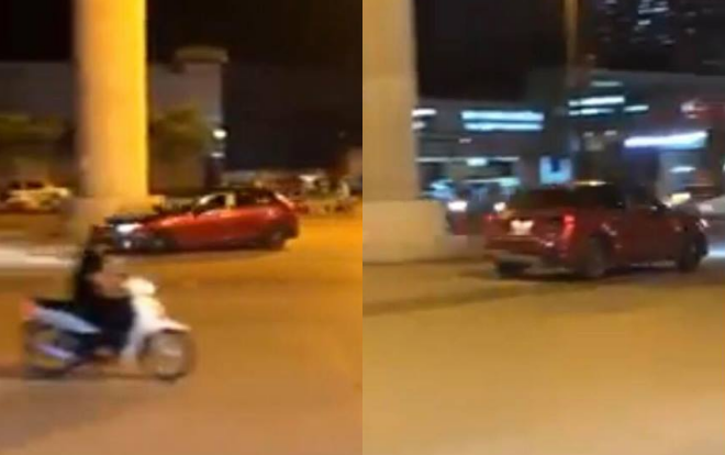 Lái xe Mazda nẹt pô đánh võng gây náo loạn đường phố Hà Nội trong đêm Ảnh 2