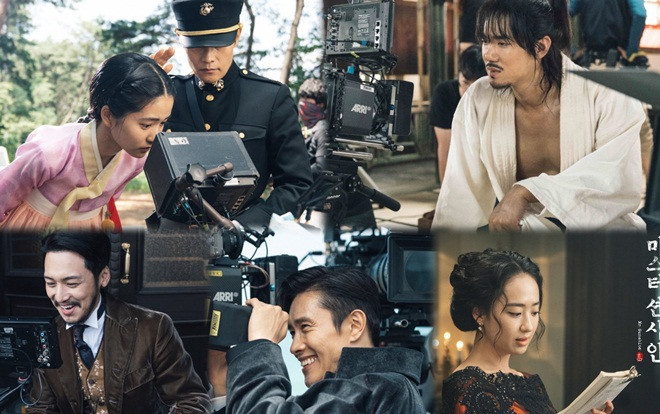 Ảnh hậu trường hiếm hoi của Lee Byung Hun, Kim Tae Ri và Yoo Yeon Seok trong 'Mr. Sunshine' Ảnh 2