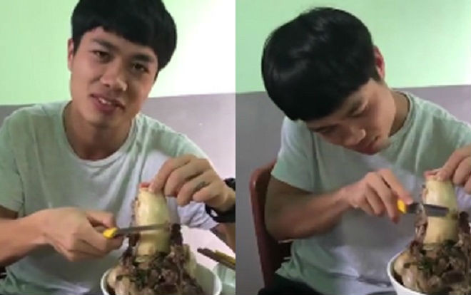 'Thánh đói' Công Phượng tỉ mẩn 'gặm' xương bò không sót tí nào khiến dân mạng tròn mắt ngạc nhiên Ảnh 2