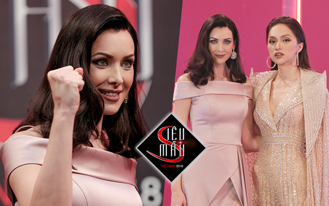 Hoa hậu Hoàn Vũ 'đẹp nhất mọi thời đại' Natalie Glebova thị phạm cho thí sinh Siêu mẫu Việt Nam 2018 Ảnh 2