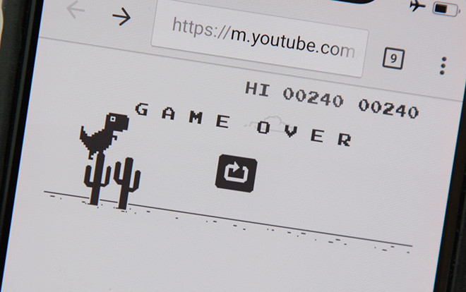 Lý do thú vị mỗi khi mất mạng là có game khủng long trên Chrome Ảnh 2