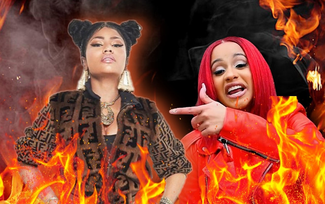 Clip: Cardi B ném thẳng chiếc guốc vào Nicki Minaj tại sự kiện: 'cuộc chiến' bắt đầu! Ảnh 2