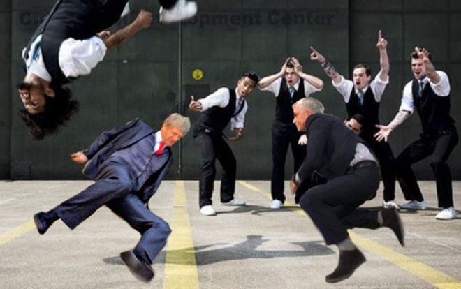 Mourinho ngượng ‘chín mặt’ vì tái hiện pha ‘trượt vỏ chuối’ của Wenger Ảnh 2