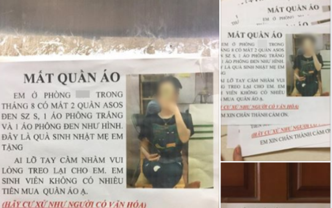 1 tháng 4 lần mất quần áo, nữ sinh ở trọ dán ảnh khắp nơi để kẻ trộm sợ không dám mặc ra đường nào ngờ đây vẫn không phải kế 'độc' nhất Ảnh 2