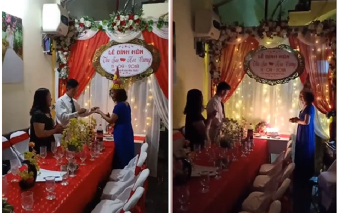 Chú rể 26 tuổi tổ chức lễ đính hôn lãng mạn như mơ trong ngày sinh nhật của cô dâu 61 tuổi Ảnh 2