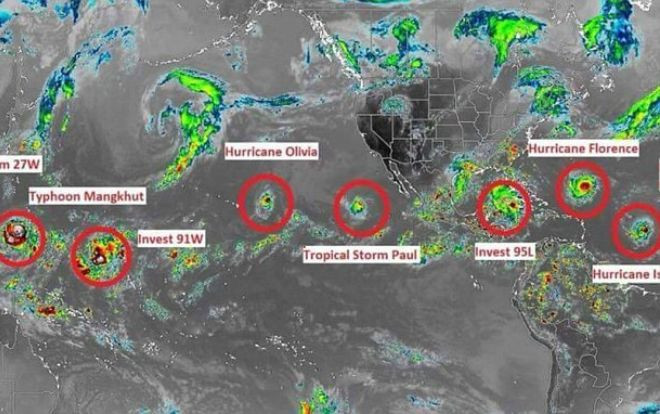 9 cơn bão nguy hiểm cùng lúc 'hoành hành' trên toàn cầu Ảnh 2