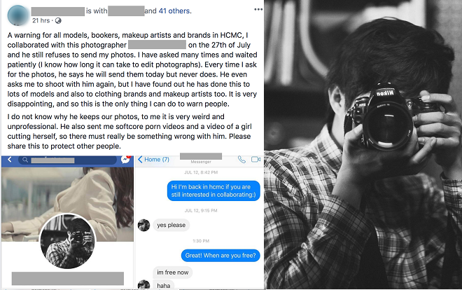 Một nhiếp ảnh gia tên tuổi bị hàng loạt người mẫu Tây tố làm việc thiếu chuyên nghiệp, gửi clip nhạy cảm để trêu đùa Ảnh 2