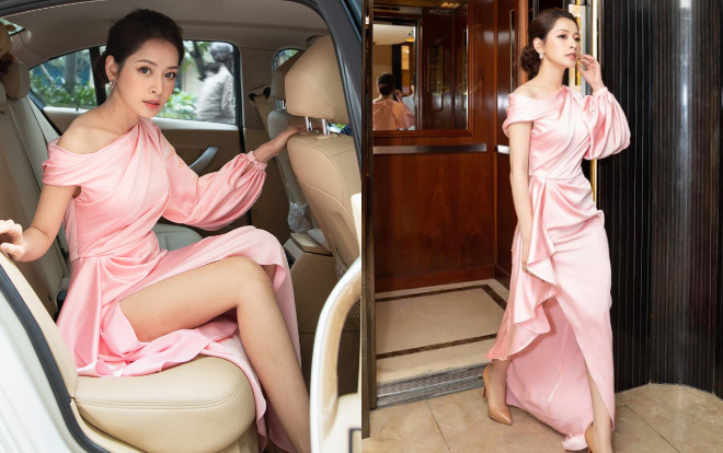 Chi Pu diện váy xẻ cao hun hút, liên tục 'lăng xê' đôi chân trần quyến rũ tại sự kiện Ảnh 2