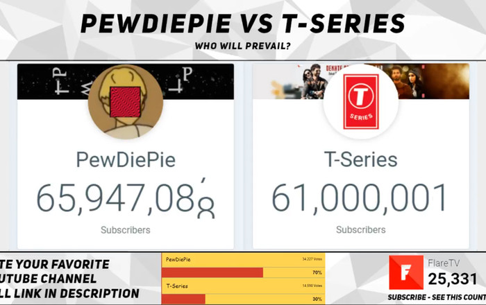 PewDiePie sắp bị soán ngôi ông hoàng YouTube và dân mạng đang đổ xô đi xem Ảnh 2