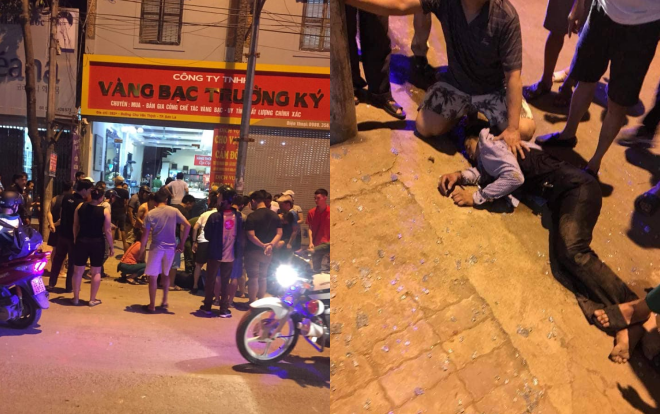 Ba đối tượng đi ô tô liều lĩnh xông vào tiệm vàng khống chế gia chủ cướp tài sản Ảnh 2