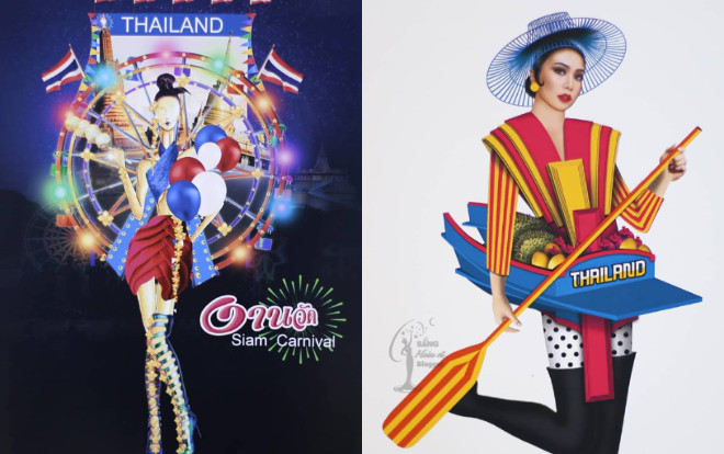 Mới chỉ là bản vẽ thôi mà trang phục dân tộc của Thái Lan tại Miss Universe 2018 đã độc đáo lắm rồi Ảnh 2