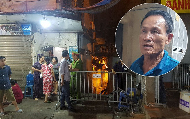 Vụ hai vợ chồng tử vong tại phòng trọ sau cháy lớn ở Đê La Thành: Công an mời ông Hiệp ‘khùng’ lên làm việc Ảnh 2