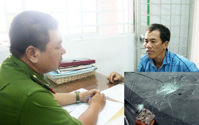 Thấy chồng mới của vợ cũ về thăm quê, chồng cũ chặn đường đập nát kính xe ô tô Ảnh 2