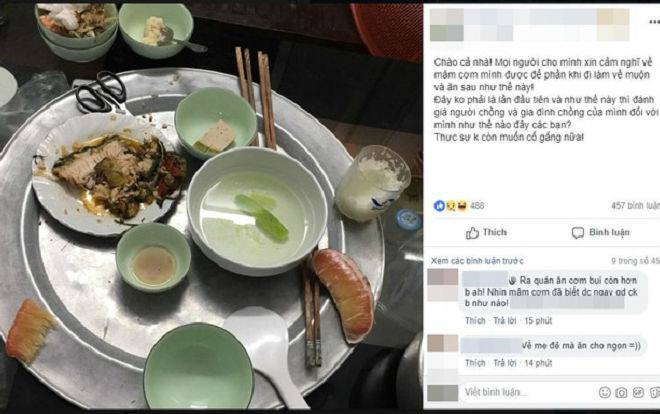 Xót xa với mâm cơm toàn 'cơm thừa canh cặn' nhà chồng phần con dâu đi làm về muộn Ảnh 2