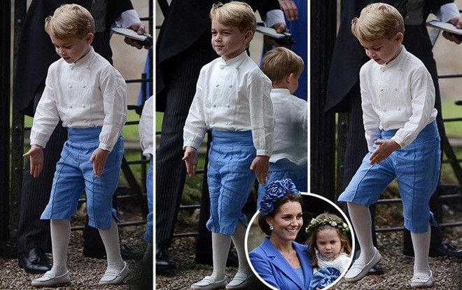 Hoàng tử George nổi bật trong đám cưới bạn thân của Công nương Kate Ảnh 2