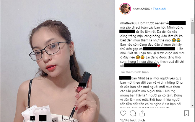 Quảng cáo thuốc giảm cân và mỹ phẩm làm đẹp đều đều, bạn gái Quang Hải bị nhiều người thẳng tay block vì 'nghe bạn rồi tiền mất tật mang' Ảnh 2