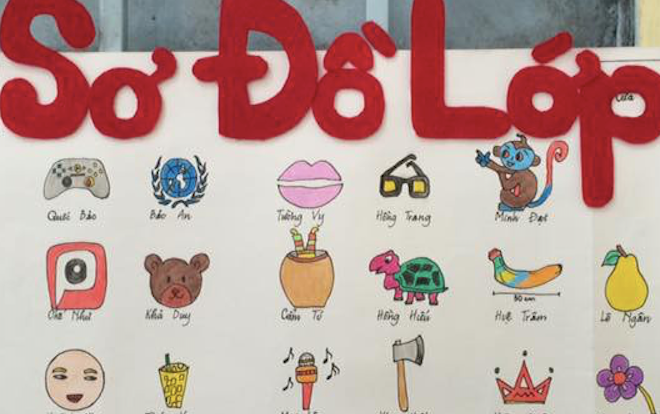 Chết cười vì bản sơ đồ lớp cực 'bá đạo' của học sinh Vĩnh Long: Mỗi cái tên gắn với một đặc điểm không thể trộn lẫn Ảnh 2