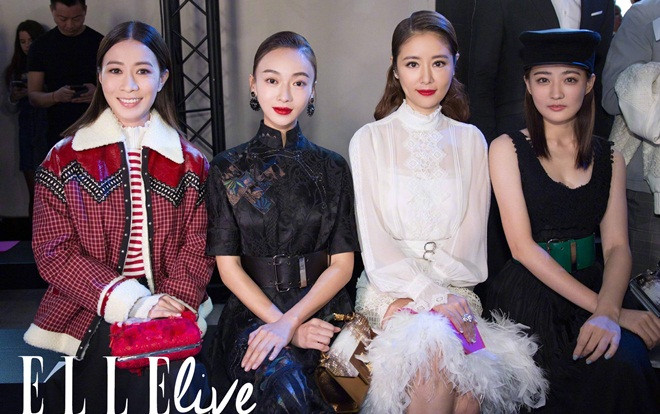 Lâm Tâm Như, Xa Thi Mạn và Ngô Cẩn Ngôn tại 'Paris Fashion Week' ngày 7 Ảnh 2
