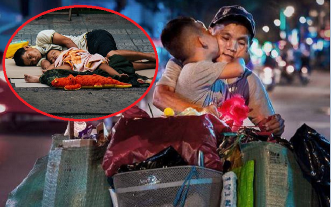 'Cậu bé hôn mẹ trên chiếc xe chở đầy ve chai' gây bão mạng: Thằng Thịnh không nhà, hàng đêm theo mẹ ngủ lề đường nhưng vẫn nuôi giấc mơ con chữ Ảnh 2