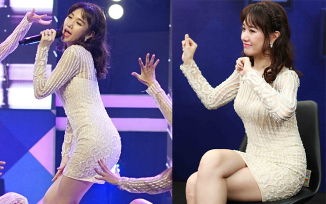 Hari Won mặc váy ngắn khoe triệt để đường cong hấp dẫn sau khi giảm thành công 10 kg Ảnh 2