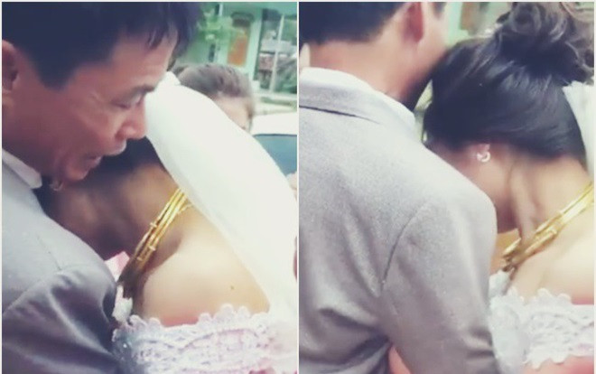 Xúc động hình ảnh cô dâu khóc khi chia tay người thân trong ngày về nhà chồng Ảnh 2